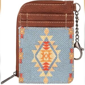 Wrangler Azetc Patterned Mini Zip Wallet